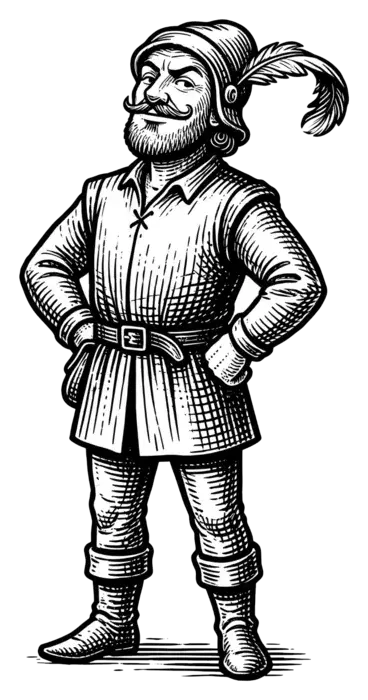 Peter Pilfer standing confidently